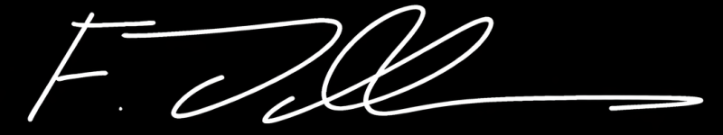 elegante1 weiße unterschrift auf schwarz